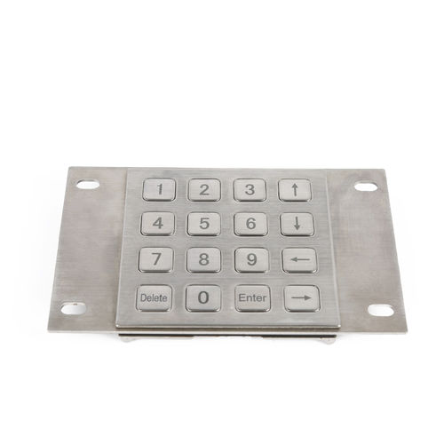16键数字键盘 - CT-KPS03-16-RM - NingBo ChenTe electronics Technologies Co.,Ltd - 面板式 / 压电 / 不锈钢