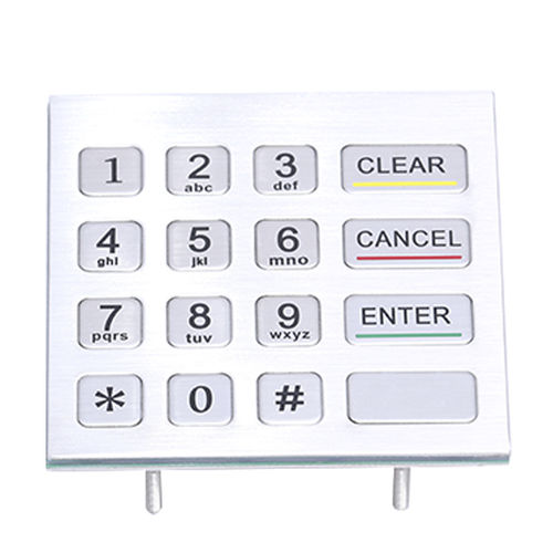 16键数字键盘 - CT-KPS04-16-TM - NingBo ChenTe electronics Technologies Co.,Ltd - 面板式 / 不锈钢 / IP65