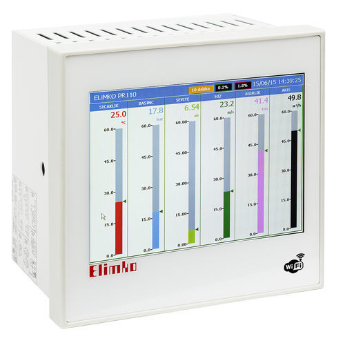 无纸记录仪 - E-PR-110 series - Elimko Elektronik Imalat ve Kontrol - 数字 / 温度 / 压力