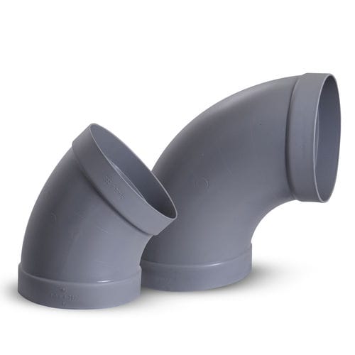液压接头 - PVC-BPF / PVC-BSF - ALNOR Ventilation Systems - 承插式 / 肘型 / 塑料