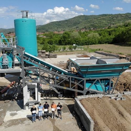 移动式混凝土搅拌站 - Mobile 30 - CONSTMACH Concrete Plants & Crushers - 自动 / 紧凑型 / 单轴