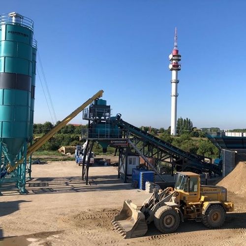 移动式混凝土搅拌站 - CONSTMACH Concrete Plants & Crushers - 紧凑型 / 自动 / 卧式