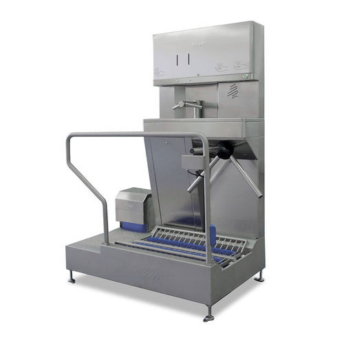 带鞋底清洗机卫生气闸 - SANIECO WD PLUS - Roser Construcciones Metalicas S.A. - 带洗手池 / 带消毒装置