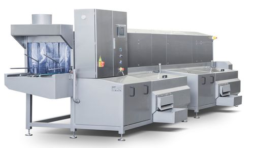 冲洗隧道式清洗机 - TL Series - Roser Construcciones Metalicas S.A. - 塑料周转箱 / 紧凑型 / 自动