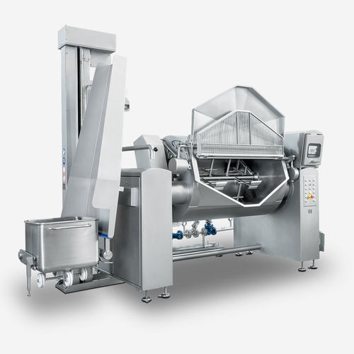 烫漂蒸煮机 - KIPPKO 400 - Berief Nahrungsmittelmaschinen GmbH & Co. KG - 倾斜 / 蒸汽 / 带混合器