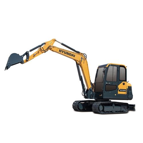 小型挖掘机 - HX55S - HYUNDAI HEAVY INDUSTRIES - 履带式 / 柴油 / 用于建筑工地