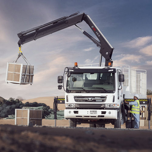 汽车吊 - X-CL 1x series - Hiab - 吊杆 / 可折叠 / 用于建筑