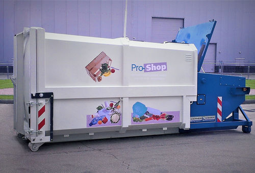 移动式废料压缩机 - SKPC series - Werner & Weber GmbH - 卧式