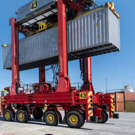 集装箱跨车 - Kalmar - 电动 / 轮胎式