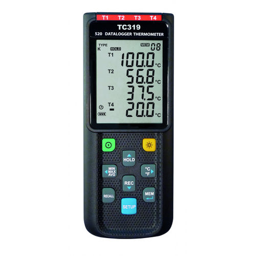 热电偶温度计 - TC 319 - Dostmann electronic GmbH - LCD显示 / °C / USB