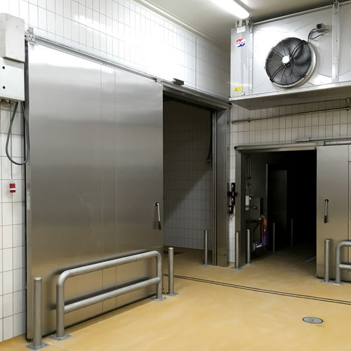 滑动式门 - Door System A/S - 钢 / 室内 / 冷藏室