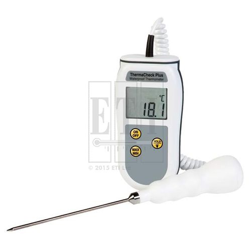探头温度计 - ThermaCheck Plus - Electronic Temperature Instruments Ltd - 热敏电阻 / LCD显示 / 密封