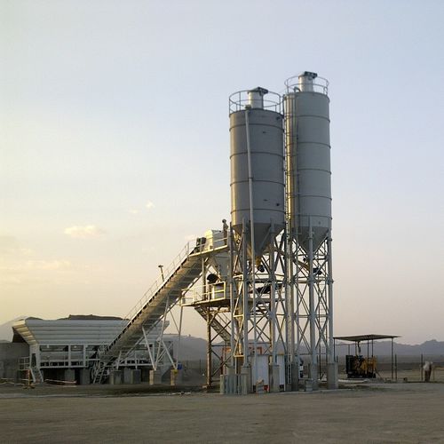 固定混凝土搅拌站 - GBS-60 - GOKER Contruction Machines - 紧凑型 / 卧式 / 自动
