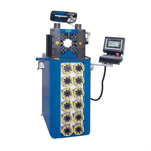 软管扣压机 - TUBOMATIC V59 ES - OP Srl - 半自动 / 液压 / PLC控制