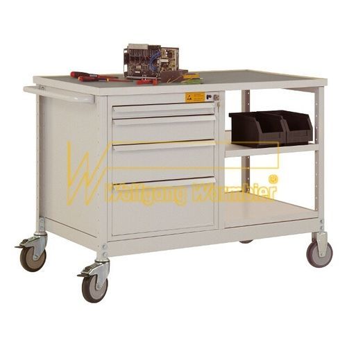 车间手推车 - Wolfgang Warmbier GmbH & Co. KG Systeme gegen Elektrostatik - 钢 / 2节 / 抽屉