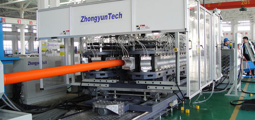 水冷式管道挤出生产线 - ZC series  - Zhongyun Group - 波纹管 / 用于PVC / 排水管道