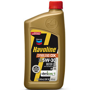润滑油 - Havoline® SynBlend DX - Chevron Lubricants (Mfg.) - 复合陶瓷 / 用于发动机 / 5W30