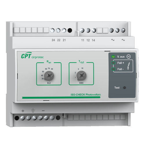交流电网绝缘控制器 - ISO-CHECK PV 600 - Cirprotec - DIN导轨 / 用于光伏应用 / 用于电动汽车充电站