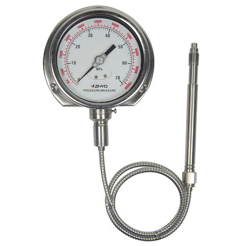 表盘压力计 - PT124Y-614 - Shanghai Zhaohui Pressure Apparatus Co.,Ltd.(ZHYQ) - 不锈钢 / 塑料 / 波登管