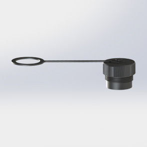 电连接器盖子 - 001-EC-002 - Suzhou Exceedconn Technology Co.,Ltd. - 螺纹 / 圆形 / 热塑性塑料