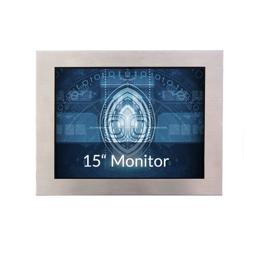 TFT-LCD显示器 - IP65-15 - WES Systeme Electronic GmbH - LED背光 / 工业 / 15"