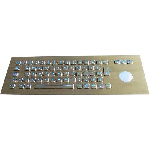 面板式键盘 - TASTATUR-69CTB - WES Systeme Electronic GmbH - 机械按键 / 38 键式 / 轨迹球
