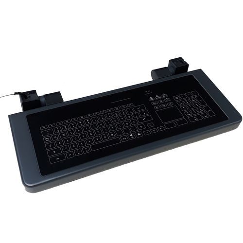 面板式键盘 - TASTATUR-KLAPP-GL-SE - WES Systeme Electronic GmbH - 电容 / 带触摸板 / 工业用途