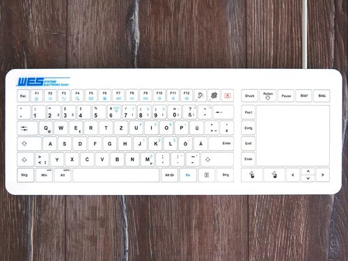 面板式键盘 - GLAS-TASTATUR-WH-TPU - WES Systeme Electronic GmbH - 电容 / 带触摸板 / USB