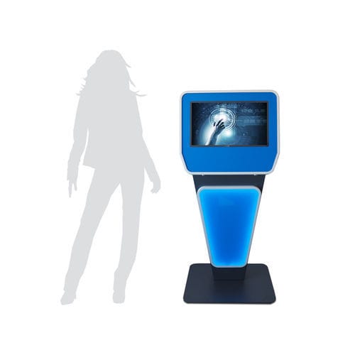 多点触摸屏终端 - LETO-PC-STAND-M24P - WES Systeme Electronic GmbH - 感应电容 / 亭式 / 落地