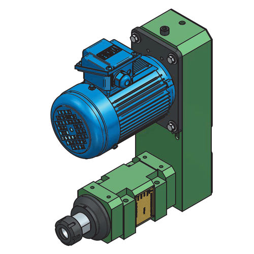 加工车间主轴 - S35H-ER32 - HANN KUEN MACHINERY - 钻孔 / 电动