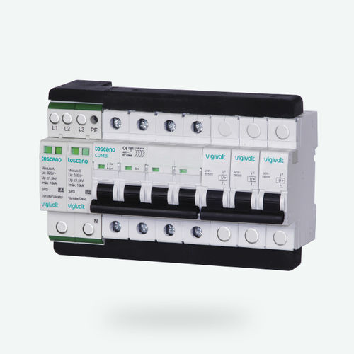 II型避雷器 - Vigivolt COMBI4PT - Toscano Linea Electronica - 防止瞬变电流 / 三相