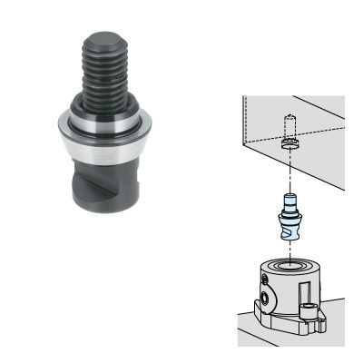 零点定心夹紧系统加夹固销 / 模块化 - CP155 series - Imao Corporation/今尾 - 用于机床 / 多个夹固系统 / 高精度