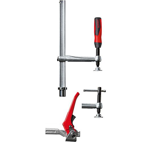 螺纹棒材夹钳 - TW series - BESSEY Tool GmbH & Co. KG - 杠杆 / 用于木材加工 / 台式
