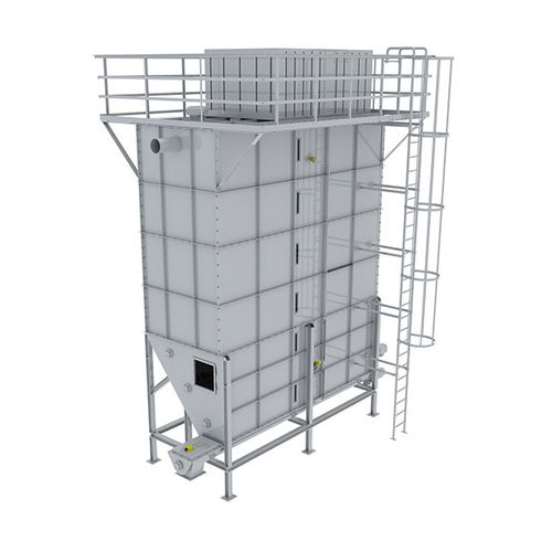 带排气机筒仓 - Block-Type - KREYENBORG GmbH & Co. KG - 带混合器 / 用于散料 / 不锈钢