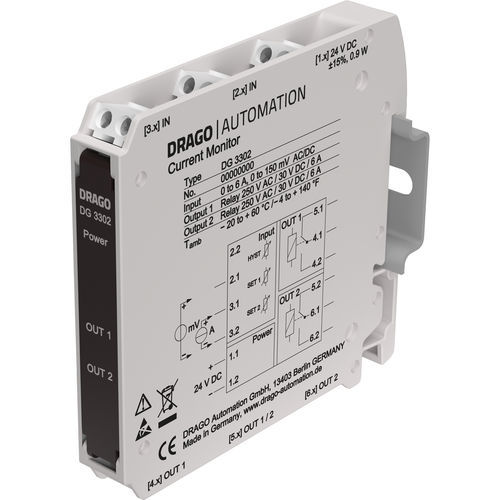 直流电流控制器 - DG 33 series - DRAGO Automation GmbH - DIN导轨安装式 / 漏电