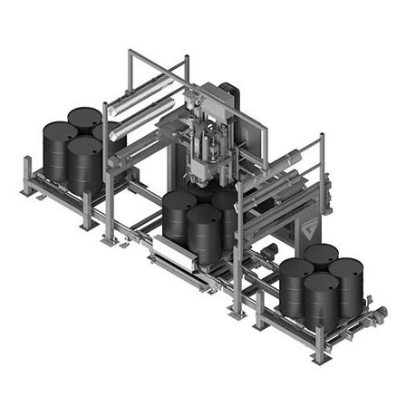 油桶托盘灌装系统 - A-DOS-P (1-3) - GREIF-VELOX Maschinenfabrik GmbH - 全自动 / IBC / 食品