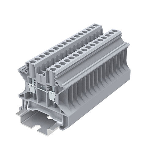 螺钉式接线端子 - TU2.5-2-GY - Ningbo SUPU Electronics Co., Ltd. - DIN导轨安装式 / 铜 / IEC