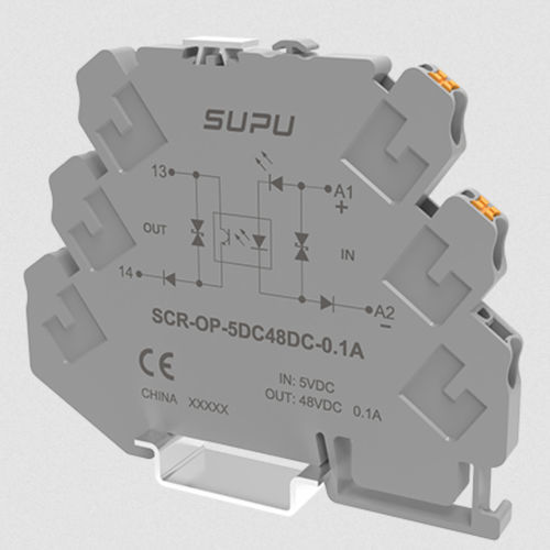 直流静态继电器 - SCR-OP-5DC48DC-0.1A - Ningbo SUPU Electronics Co., Ltd. - 交流 / DIN导轨 / 耦合