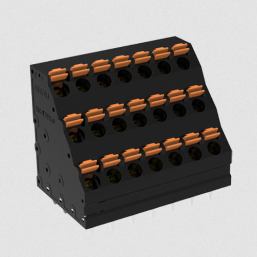 PCB印刷电路板接线盒 - MC-TTP5.0AXXP-BK-0001 - Ningbo SUPU Electronics Co., Ltd. - 弹簧 / 推入式 / 铜