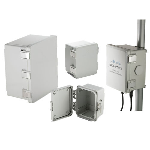铰链式有盖盒 - UPC series - TAKACHI Electronics Enclosure Co., Ltd. - 用于面板安装 / 长方形 / 聚碳酸酯