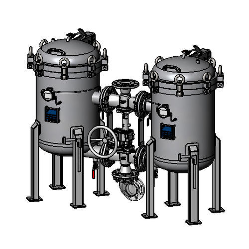 双过滤器外壳 - Siga Filtration - 多袋式 / 用于液体 / 不锈钢