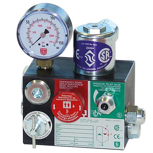 液压操控阀 - KV 1P - Blain Hydraulics GmbH - 用于电梯