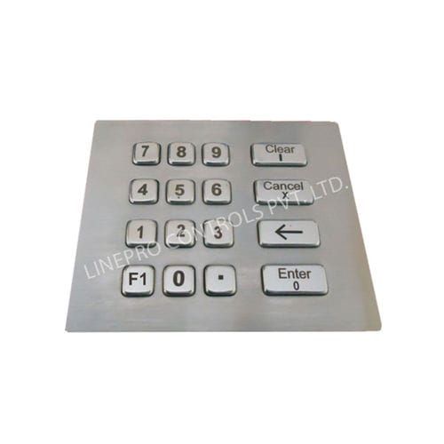 16键数字键盘 - LP 3272 - LINEPRO CONTROLS PVT.LTD - 面板式 / 金属 / 磨砂不锈钢