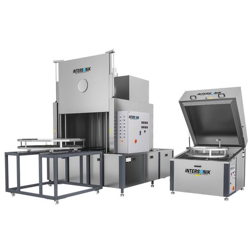 喷洒清洗机 - S-JET series - INTERSONIK PARTS WASHING MACHINE CORP - 零件 / 带烘干机 / 转篮式