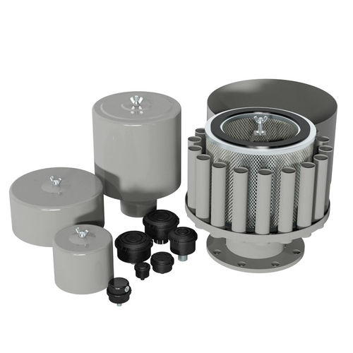 通风消声器 - FS series - SOLBERG Filtration - 用于压缩机 / 用于过滤器 / 管状