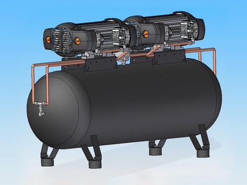 活塞压缩机 - TANK 200 S8 - ALCONAIR - 空气 / 电动 / 固定式