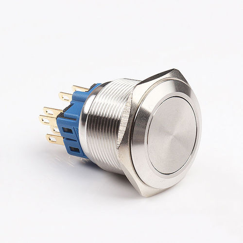 LED照明按钮式开关 -  YXG series - Shanghai Yongxing Electronic Switch Co.,Ltd - 不锈钢 / 圆形 / 扁平