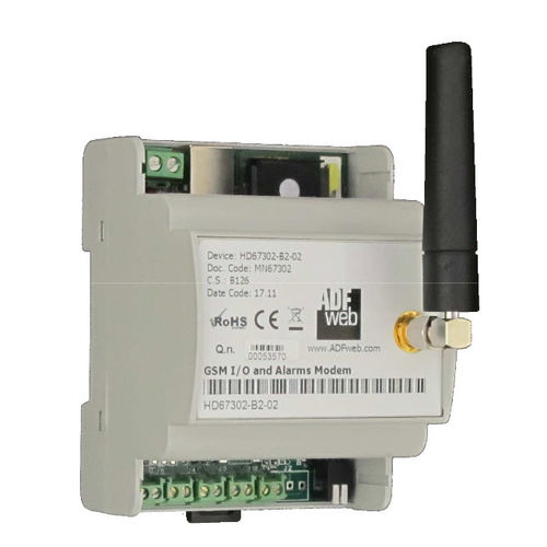 GSM调制解调器 - HD67302-B2-20 - ADFweb.com - 报警 / DIN导轨 / 数字I/O