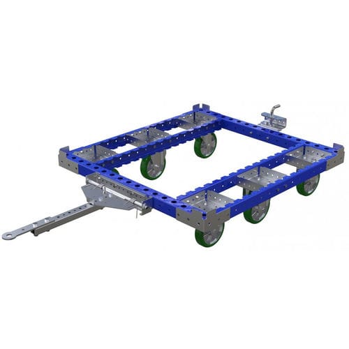 运输推车 - Q-007-1840  - FlexQube - 钢 / 槽支架 / 六轮式