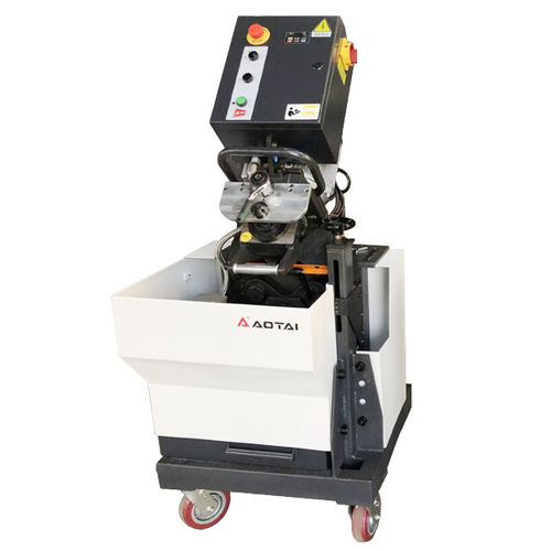 电动坡口机 - SKF-900 - Aotai Machine Manufacturing Co., Ltd - 移动式 / 金属板式 / 不锈钢